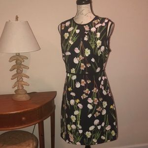 Victoria Beckham for Target M Black Floral Dress